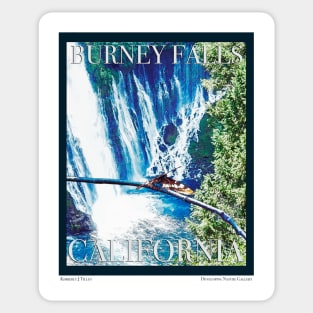 Burney Falls, CA Poster Sticker